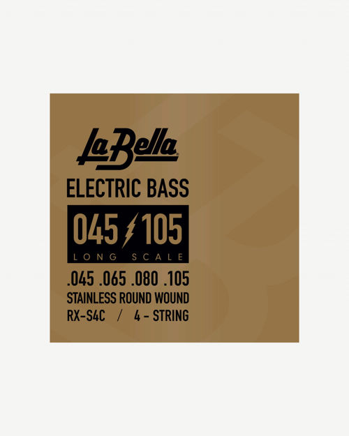 La Bella RX-S4C Bass Rx Series, Stainless, 4-String 45-65-80-105