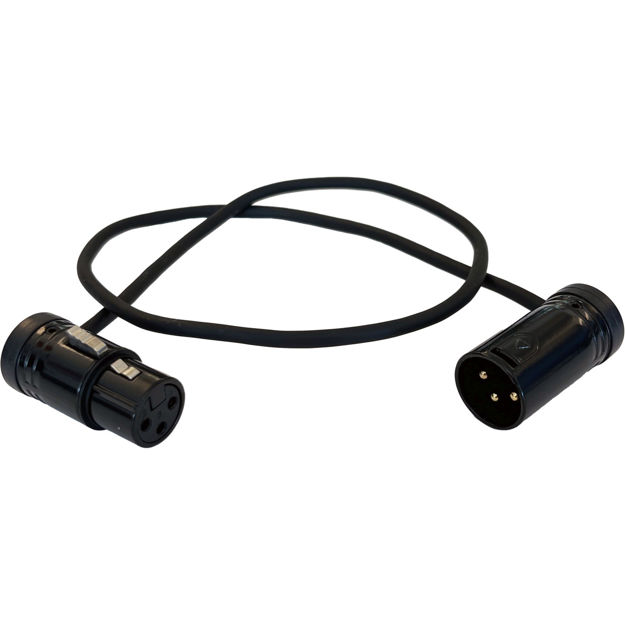 AMP XLR-Angled Patch Cable 30cm