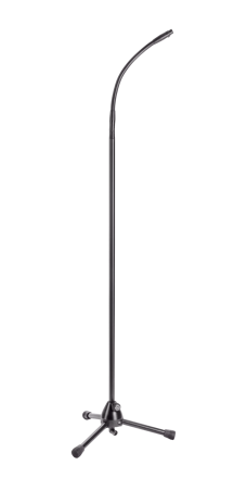K&M 27500 XLR Microphone stand with gooseneck, black