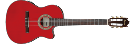 Ibanez GA35TCE-SRR klassisk gitar med mikrofon og tynn kropp