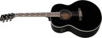 Ibanez AJ70M1E-BK western-gitar med mikrofon i jumbo-format