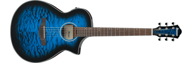 Ibanez AEWC16QA-TLH western-gitar med mikrofon