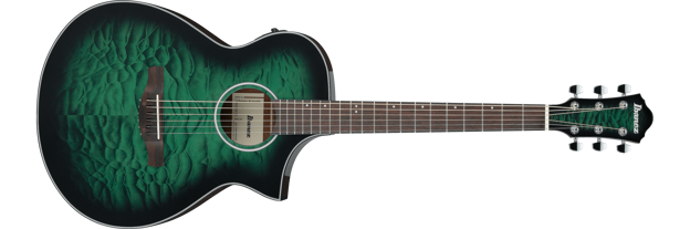 Ibanez AEWC16QA-TEH western-gitar med mikrofon