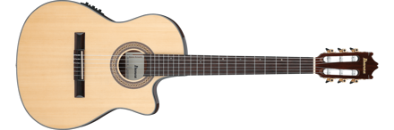 Ibanez GA35TCE-NT klassisk gitar med mikrofon og tynn kropp