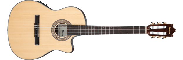 Ibanez GA35TCE-NT klassisk gitar med mikrofon og tynn kropp