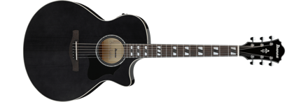 Ibanez AE170-TBK western-gitar med mikrofon