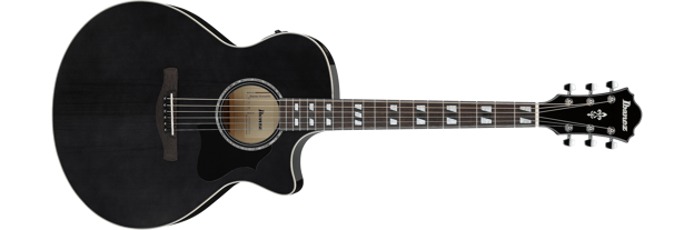 Ibanez AE170-TBK western-gitar med mikrofon