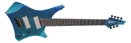 Ibanez A527-NSH elgitar med gigbag, multi-scale 7-strengers