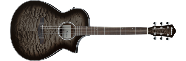 Ibanez AEWC16QA-TKH western-gitar med mikrofon