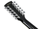 Ibanez AJ7012M1E-BK western-gitar med mikrofon, jumbo 12-strengers