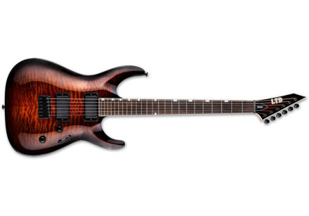 LTD MH-200HT/QM DARK BROWN SUNBURST