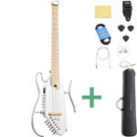 Donner HUSH-I PRO silent gitar hvit