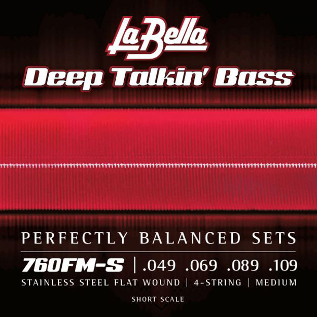 La Bella 760FM-S Deep Talkin' Bass, Flat Wound - Medium, Short Scale
