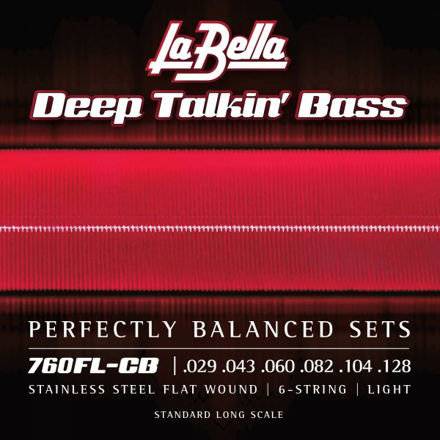 La Bella 760FL-CB Deep Talkin' Bass, Flats Light, 6-String - 29-128