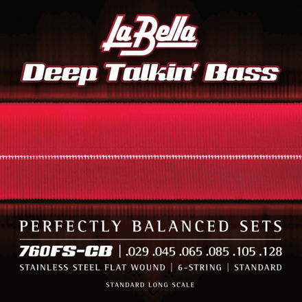 La Bella 760FS-CB Deep Talkin' Bass, Flats, 6-String - Standard 29-128