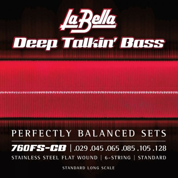 La Bella 760FS-CB Deep Talkin' Bass, Flats, 6-String - Standard 29-128
