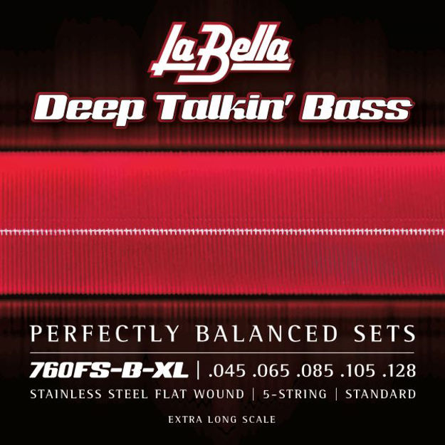 La Bella 760FS-B-XL Deep Talkin' Bass, Flats, 5-String - Standard, Extra Long Scale