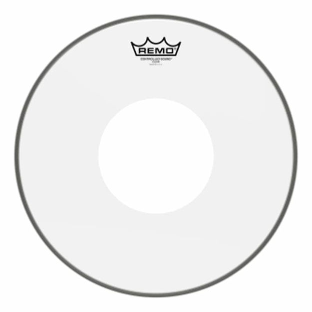 Remo Clear Controlled Sound 14" Drumhead - White Dot On Top