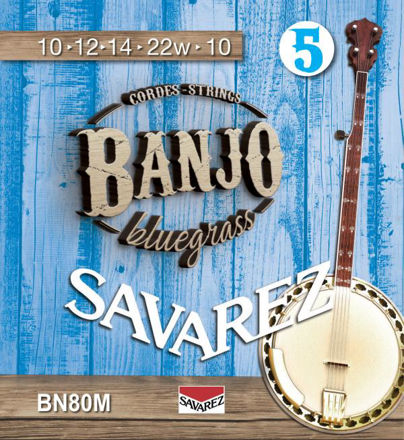 Savarez BN80M string set 5-string banjo