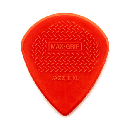 Dunlop 581PXLN MAX-GRIP JAZZ III XL NYLON PICK 1.38MM -6/PLYPK
