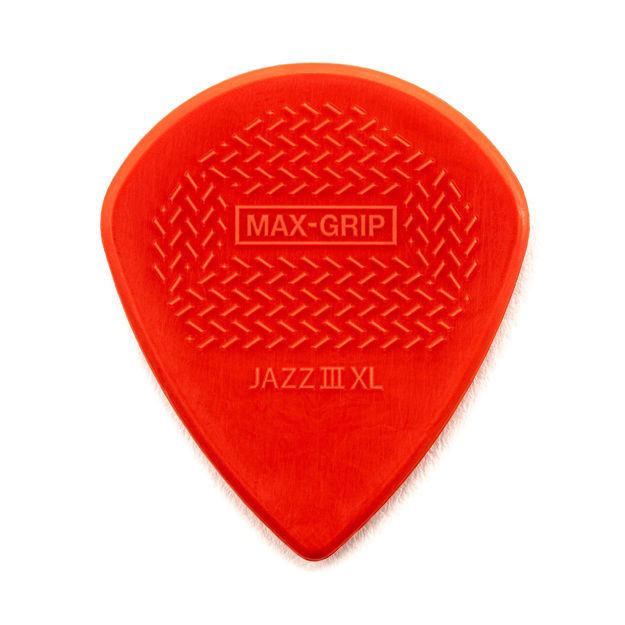 Dunlop 581PXLN MAX-GRIP JAZZ III XL NYLON PICK 1.38MM -6/PLYPK