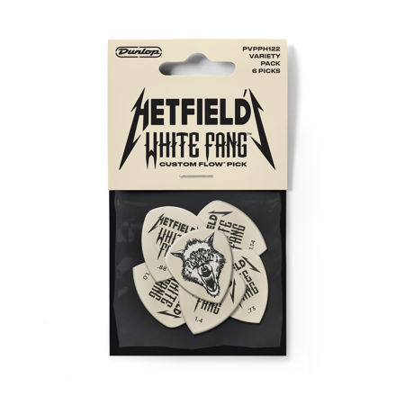 Dunlop PVPPH122 HETFIELD'S WHITE FANG CUSTOM FLOW PICK VARIETY PACK - 6/PLYPK