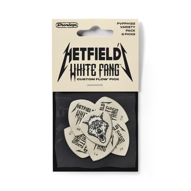 Dunlop PVPPH122 HETFIELD'S WHITE FANG CUSTOM FLOW PICK VARIETY PACK - 6/PLYPK
