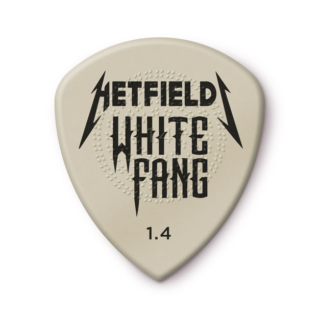 Dunlop PH122P140 HETFIELD'S WHITE FANG CUSTOM FLOW PICK 1.4MM - 6/PLYPK