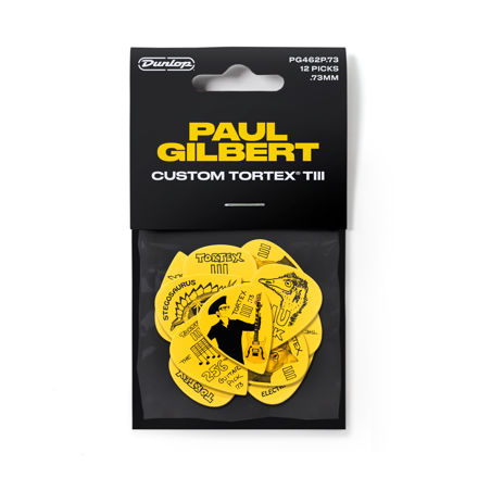 Dunlop PG462P073 PAUL GILBERT CUSTOM TORTEX TIII PICK .73MM - 12/PLYPK