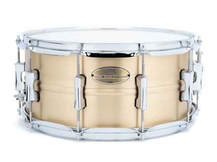 Pearl PSC1465B Primal Snare 14"x6.5" Brass Shell Snare Drum, Brushed Natural Brass