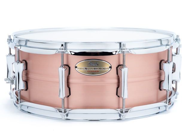 Pearl PSC1455C Primal Snare 14"x5.5" Copper Shell Snare Drum, Brushed Copper Finish