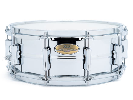 Pearl PSC1455S Primal Snare 14"x5.5" Steel Shell Snare Drum, Mirror Chrome