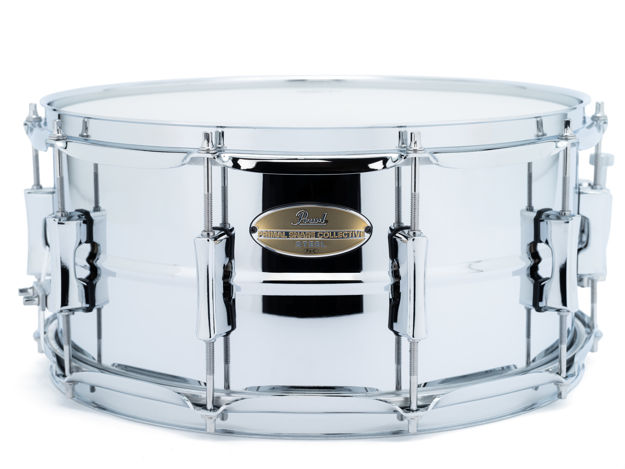 Pearl PSC1465S Primal Snare 14"x6.5" Steel Shell Snare Drum Mirror Chrome