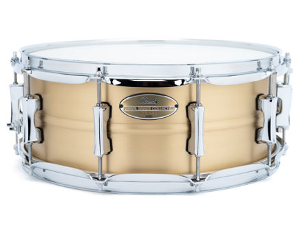 Pearl PSC1455B Primal Snare 14"x5.5" Brass Shell Snare Drum, Brushed Natural Brass