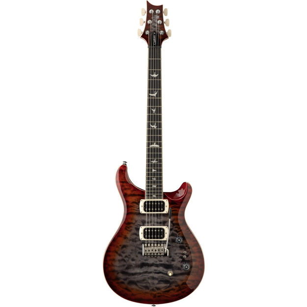 PRS SE Custom 24-08 Quilt Charcoal Cherryburst