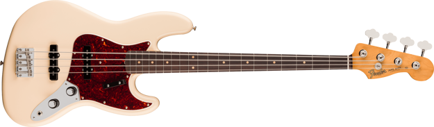 Fender Vintera III Early '60s Jazz Bass, Rosewood Fingerboard, Olympic White