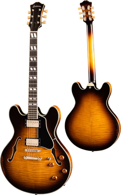 Eastman T59/V-SB: 16" Thinline Lollar Humbuckers