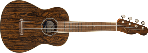 Fender Zuma Exotic Concert Ukulele, Walnut Fingerboard, Bocote