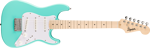 Squier Mini Stratocaster, Maple Fingerboard, White Pickguard, Sea Foam Green