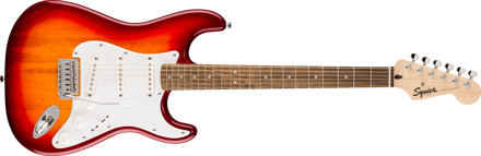 Squier Sonic Stratocaster, Laurel Fingerboard, White Pickguard, Sienna Sunburst