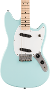 Squier Sonic Mustang, Maple Fingerboard, White Pickguard, Daphne Blue