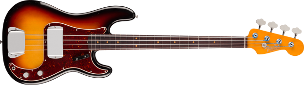 Fender James Jamerson 1962 Precision Bass, Rosewood Fingerboard, 3-Tone Sunburst