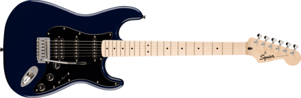 Squier Sonic Stratocaster HSS, Maple Fingerboard, Black Pickguard, Midnight Blue