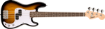 Squier Mini Precision Bass, Laurel Fingerboard, White Pickguard, 2-Color Sunburst