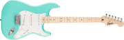 Squier Sonic Stratocaster HT, Maple Fingerboard, White Pickguard, Sea Foam Green