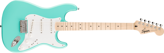 Squier Sonic Stratocaster HT, Maple Fingerboard, White Pickguard, Sea Foam Green