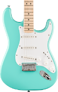Squier Sonic Stratocaster HT, Maple Fingerboard, White Pickguard, Sea Foam Green