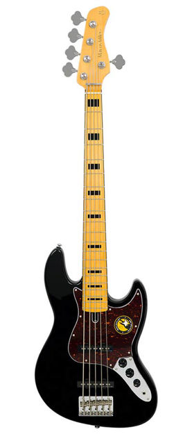 Sire V5 A5/BK alder 5-string passive bass guitar black