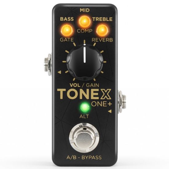 IK Multimedia TONEX ONE+, ultrakompakt capture‑pedal, Bluetooth, MIDI og USB‑audio